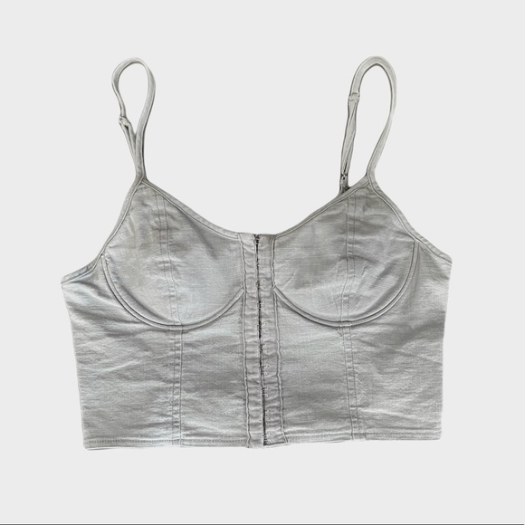 Blue cropped corset top from Full Tilt - Picture 1 of 1